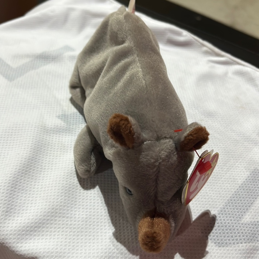 Spike the rhino Ty beanie baby